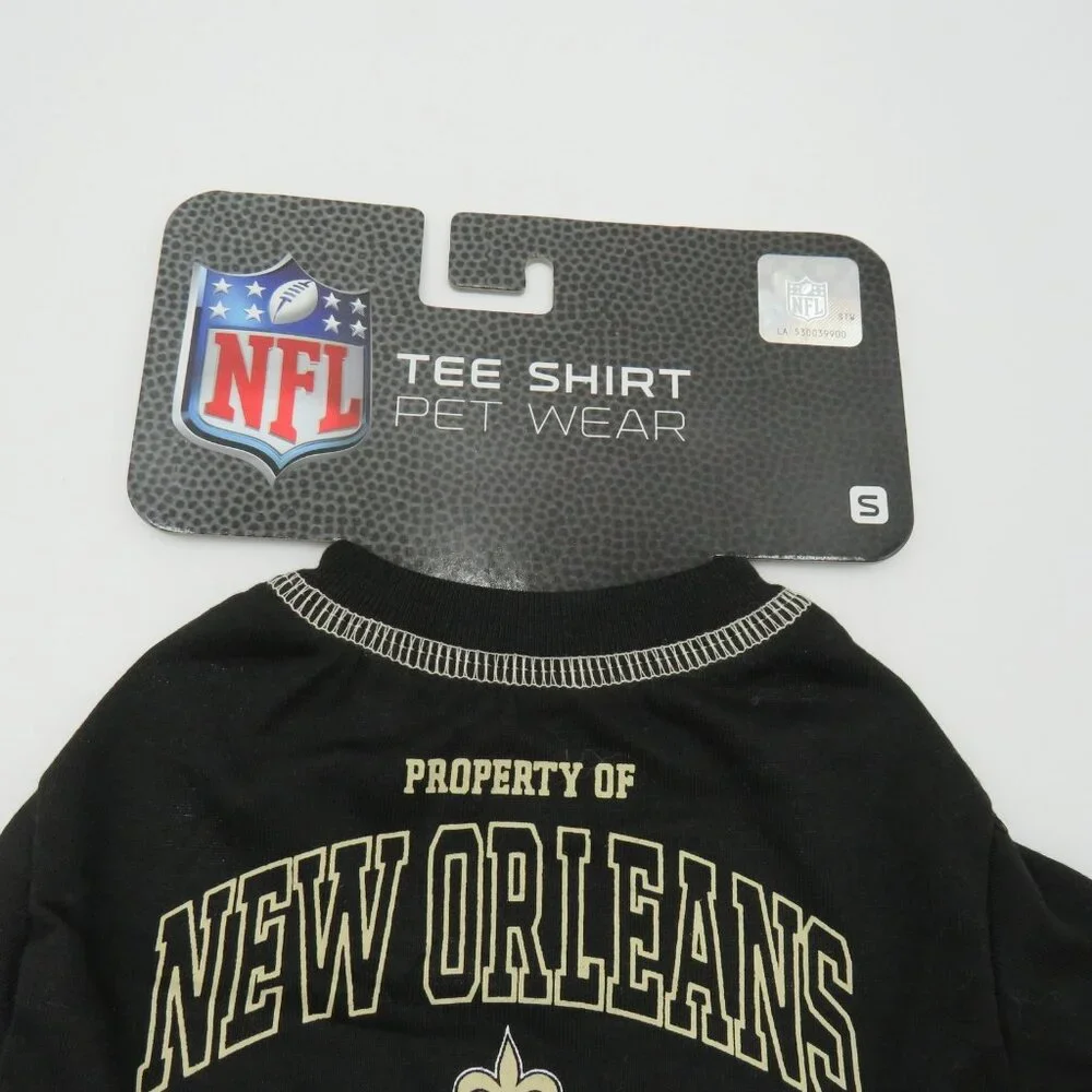 New Orleans Saints NFL Pet Dog Shirt Small Pets First Football Tee Pet Wear‎